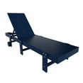 thumbnail image 2 of Modern Poly Reclining Chaise Lounge With Wheels, Navy Blue, 2 of 12