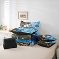 thumbnail image 6 of Manfei Pike Fish 7pcs Bedding Comforter Set,Fishing And Hunting Queen Bedding Sets,Modern Maritime Sealife Queen Sheet Sets For Boys,Microfiber Bedroom Decor Reversible, 6 of 8