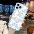 thumbnail image 2 of Miniso Sanrio Cinnamoroll Cute Phone Case For iPhone 11 12 Mini 13 14 15Pro Max Transparent Shell, 2 of 7