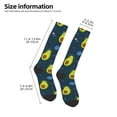 thumbnail image 5 of Balery Avocado in Space Printed Novelty Socks Men's Women's Crew Socks Sports Socks Knee High Socks Cotton Socks Quirky and Cool Socks, 5 of 9