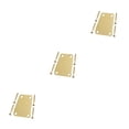 thumbnail image 2 of QualitChoice Electric Guitar Neck Plate Solid Color Replace Component Metal Guitars Board Music Instrument Accessory with Screws Golden 3Set, 2 of 6
