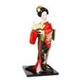 thumbnail image 5 of kowaku Collectible Figurine, Miniature Asian Statue, Traditional Japanese Kimono, Geisha Doll, Kabuki Doll for Desk, Wardrobe, Bedroom A, 5 of 9