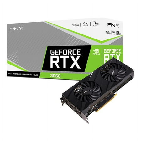 PNY VERTO GeForce RTX 3060 12GB GDDR6 PCI Express 4.0 x16 Video Card VCG306012DFBPB1
