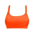 thumbnail image 2 of TOWED22 Women Racerback Sports Swim Bra High Neck Bikini Tops Workout Bathing Suit Padded Tops Only(Orange,L), 2 of 4
