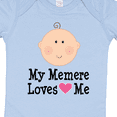 thumbnail image 4 of Inktastic Me Memere Loves Me Grandchild Girls Baby Bodysuit, 4 of 5