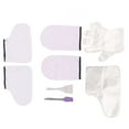 thumbnail image 1 of Juego De Calcetines Con Guantes De Cera, Cepillo De Fibra, Espátula De Silicona, Cera De Parafina, Cubierta Para Manos Y Pies, 100 Unidades, Guantes Desechables, Solidez, 1 of 7