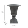 thumbnail image 3 of Angelo Décor MenzoMix 30-inch Murano Urn Planter (Dark Grey Rust), 3 of 5
