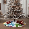 thumbnail image 6 of Bingfone Christmas Tree Skirt Mat Christmas Decoration Interior 48"-Colorful Butterflies, 6 of 8