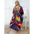 thumbnail image 2 of Edolynsa Caftans for Women Plus Size Swimwear Kaftan Cover up Maxi Beach Dresses Older Women Summer Outfits, 2 of 10