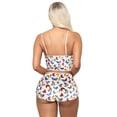 thumbnail image 3 of ZAXARRA Ensembles de Pyjamas d'Été 2 Pcs pour Femmes Camisole Sans Manches + Shorts en Velours à Motif, 3 of 9
