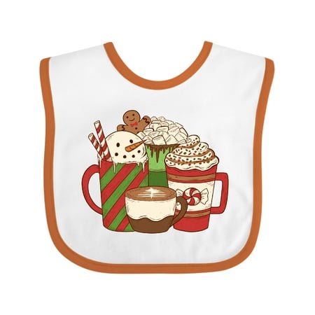 

Inktastic Christmas Drinks Boys or Girls Baby Bib
