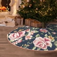 thumbnail image 5 of Rateoe Vintage Floral Pattern Christmas Tree Skirt with Ties , Christmas Tree Decorations, Farmhouse Christmas Decor Xmas Holiday Decorations-30", 5 of 6