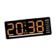 thumbnail image 5 of Reloj digital con temperatura, pantalla grande, fácil de leer, reloj de escritorio, reloj de pared Número naranja, 5 of 9