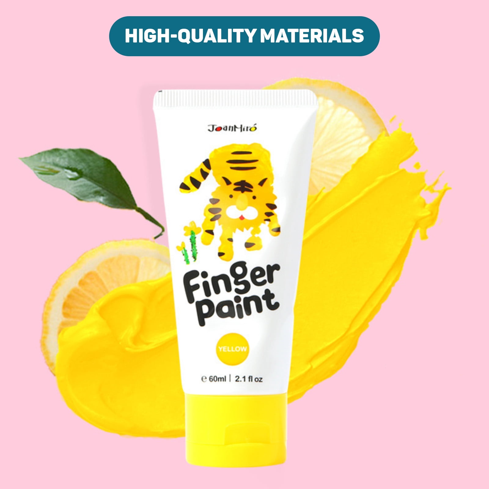 Washable Finger Paints for Toddlers, 10 Colors Large Capacity (2.1fl oz), Non Toxic Baby Paint for Hand and Feet, Safe Art Supplies, Preschool Learning Gifts for Kids Age 2+