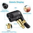 thumbnail image 3 of CUITING Tire Inflating Air Chucks for Bike Car Motorcycle Brass Schrader Presta 7.8mm Thread Deflation Knob Easy Connect Portable, 3 of 8
