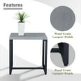 thumbnail image 2 of POCASSY Outdoor Metal Square Side Table Small End Table - Gray, 2 of 5