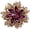Purple, variant on Vintage Women's Austrian Crystal Elegant Flower Brooch Wedding Broach Pin