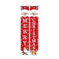 thumbnail image 2 of Juego de 2 Cortinas Navideñas para Puerta | Poliéster Rojo 30 X 180 Cm | Decoración para Fiestas | Impermeables y Resistentes a Las Arrugas | Fácil Instalación | Decoración para La Primavera y Navida, 2 of 6