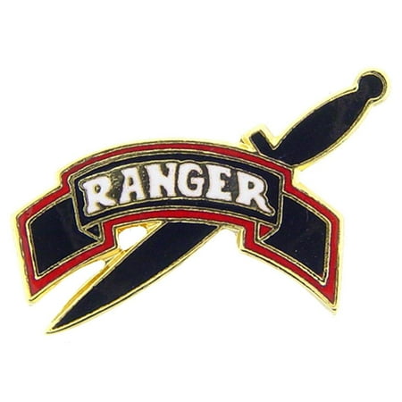 U.S. Army Ranger Tab with Knife Pin 1