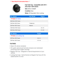 thumbnail image 2 of Fuel Tank Cap - Compatible with 2019 - 2022 Ram 1500 Classic 2020 2021, 2 of 2