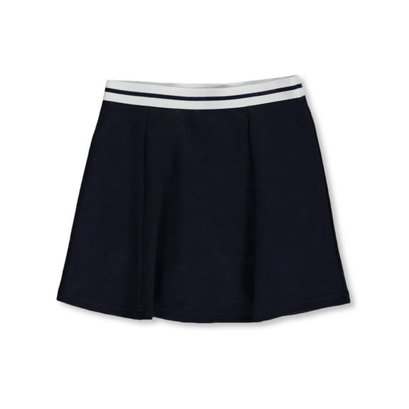 French Toast Girls' Contrast Waistband Scooter Skirt - navy, 4 - 5 (Little Girls)