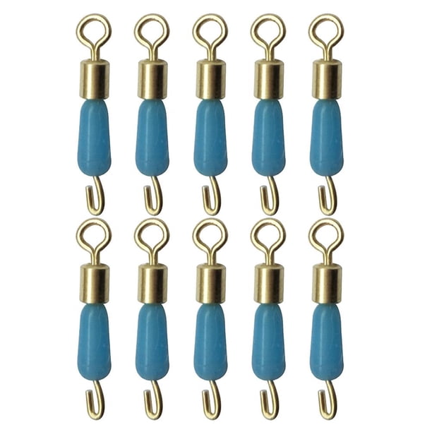 Anillos sólidos giratorios, conector antienvuelto, aparejos de pesca sublínea (L), 10 Uds. Hugtrwg Para estrenar