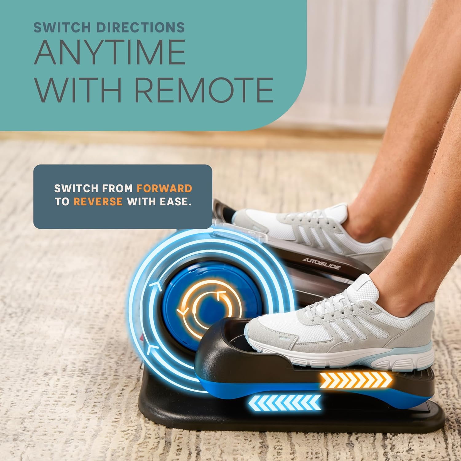LifePro Under Desk Elliptical Exercise Machine – Seated Pedal Exerciser & Foot Pedal Exercise Machine for Seniors & Adults – Quiet, Portable Ellipse Leg Exerciser for Home or Office