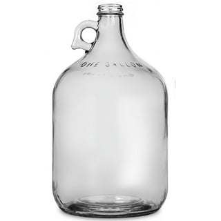 2 Pc 47oz Clear Glass Milk Bottles Glass Pitcher with Handle and Lids -  Airtight milk Container for Refrigerator Jug Water Juice Heavy Milk Bottle  Liquid Containers for Kitchen 