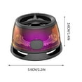 thumbnail image 3 of Lolmot Magnetic Game Bluetooth Mini Stereo Outdoor Subwoofer Convenient RGB Lighting Transparent, 3 of 5