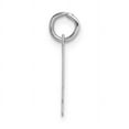 thumbnail image 2 of 14k White Gold Satin Brush Finish Small Size Number 4 Charm Pendant, 2 of 3
