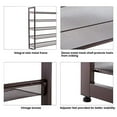 thumbnail image 3 of SONGMICS 5-Tier Metal Shoe Rack, Flat or Slant Shoe Organizer Shelf Stackable, Bronze ULMR05A, 3 of 7