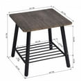 thumbnail image 2 of Veryke 2-Tier End Table, Side Table with Storage Shelf, Rustic Accent Table for Small Spaces Living Room Bedroom, 2 of 8