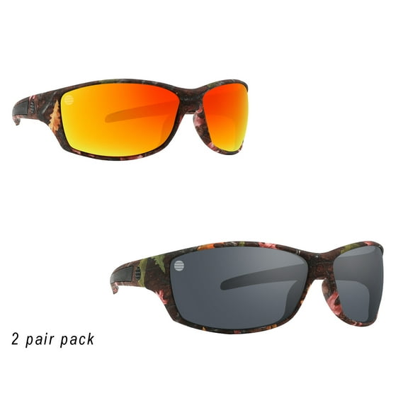 Men Polarized Camouflage Sunglasses for Fishing and Hunting, Camo Colored Lenses