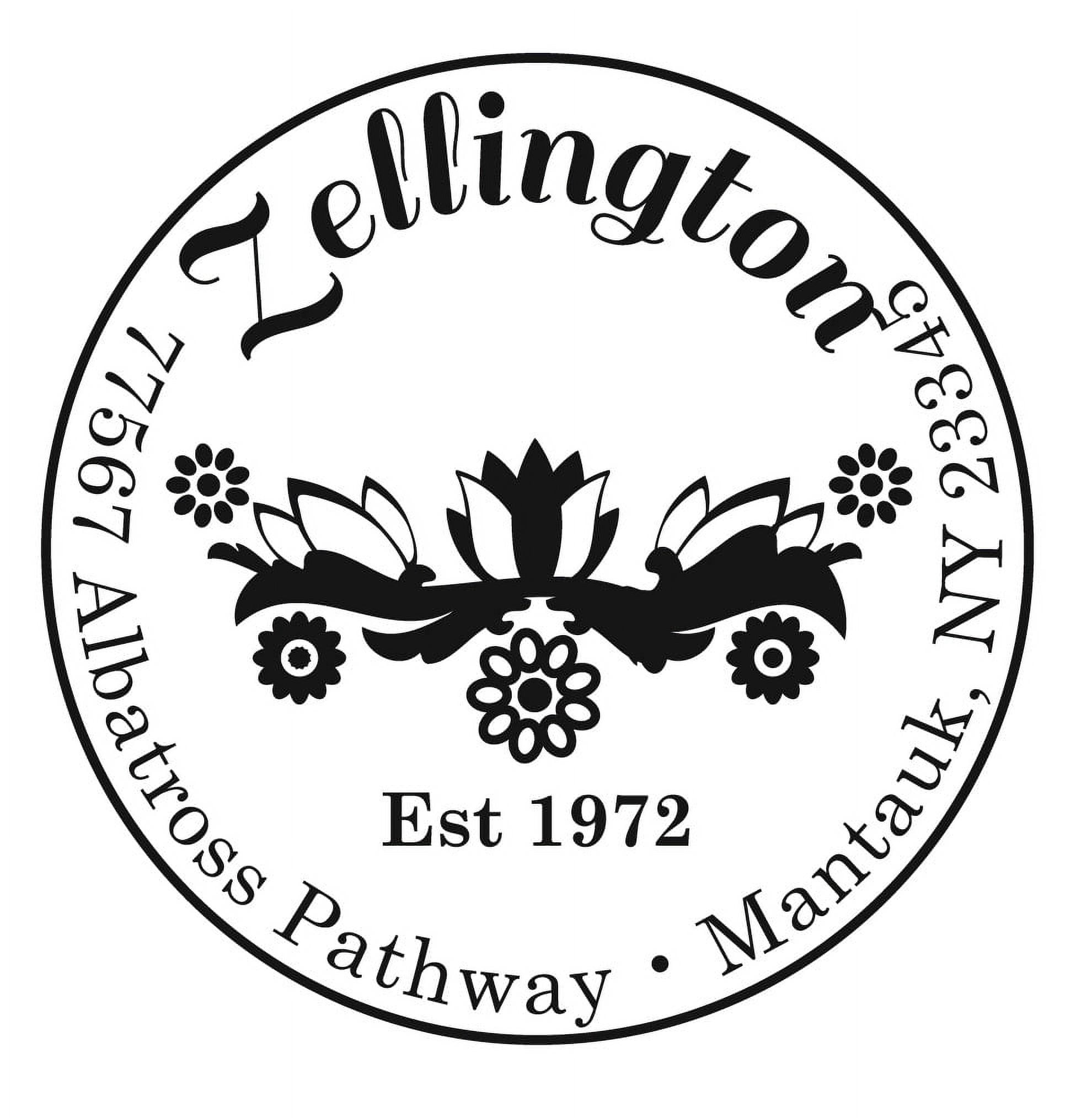 Personalized Round Self-Inking Rubber Stamp - The Zellington