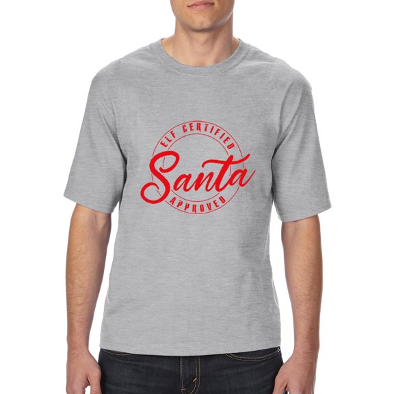 MmF - Big Men's T-Shirt - ELF CERTIFIED SANTA APPROVED XMAS