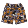 thumbnail image 5 of Goofa Spooky Cats And Halloween Pumpkins Printed Mens Swim Trunks Summer Quick Dry Short Beach Swimwear Bathing Suits-Medium, 5 of 9