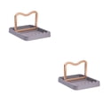 thumbnail image 4 of Cateissary Estante para ollas, soporte de cocina duradero, tapa extraíble, tapa para olla, cuchara y olla, solución de fácil limpieza, tapa, gris 2piezas, 4 of 6