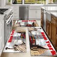thumbnail image 6 of Floral Kitchen Rugs Sets of 3, Non Slip Kitchen Rugs and Mats Washable Farmhouse Kitchen Rugs Floral Kitchen Floor Mat Carpet Runner Rugs for Hallway Laundry Room, 6 of 12