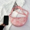 thumbnail image 3 of Sac de Transport pour Femmes Mode Croissant Sacs sous le Bras Décontracté Simple Hobos Sac à Main pour Filles, 3 of 10