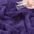 thumbnail image 6 of American Soft Linen Luxury Turkish Hand Towel Set, 100% Cotton 4 Piece Hand Face Towels for Bathroom and Kitchen, Purple, 6 of 9