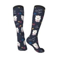 thumbnail image 5 of Lsque Llamas 1 Printed Crew Socks Men's Women's LightWeight Thin Casual Calf Socks ,Knee High Socks,Cotton Socks, 5 of 9