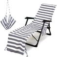 thumbnail image 1 of Funda para silla de playa para piscina, patio, funda para tumbona con bolsillos, 1 of 4