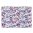 thumbnail image 1 of Purple Cutting Board, Watercolor Style Floral Fireworks Blooming Flowers Abstract Spiral Doodle Spots Art, Decorative Tempered Glass Cutting and Serving Board, Large Size, Blue Pink, by Ambesonne, 1 of 1