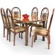 thumbnail image 1 of Comedor Belgica MOBILKRAFT 6 Sillas Tubular Cubierta de Formica Modelo Belgica Estilo Clasico Color Vino, 1 of 3