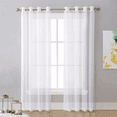 thumbnail image 1 of Cortina Traslucida Velo Sala Dormitorio 134*210cm 2 Paneles blanco, 1 of 5