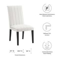 thumbnail image 4 of Side Dining Chair, Nailhead, Set of 2, White, Velvet, Modern Contemporary, Kitchen Room Cafe Bistro Restaurant Hospitality, 4 of 9