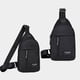thumbnail image 4 of Mochila Cruzada con Orificio para Auriculares | Bolso de Pecho Multiusos con Correa Ajustable | Mochila Bandolera de Tela Oxford de Gran Capacidad para Senderismo, Viajes y Trabajo | 30 X 17 X 5,4 Cm, 4 of 7
