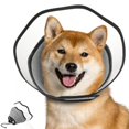 thumbnail image 1 of Adjustable Soft Dog Cone Collar for Post-Surgery Recovery - Breathable & Protective Cone for Large, Medium, Small Dogs - Prevents Licking - Ideal Dog Surgery Collar - Size M, 1 of 4
