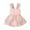 Pink, variant on Diufon Newborn Baby Girl Romper Dress Infant Girls Embroidered Floral Sleeveless Bodysuit Mesh Princess Dress