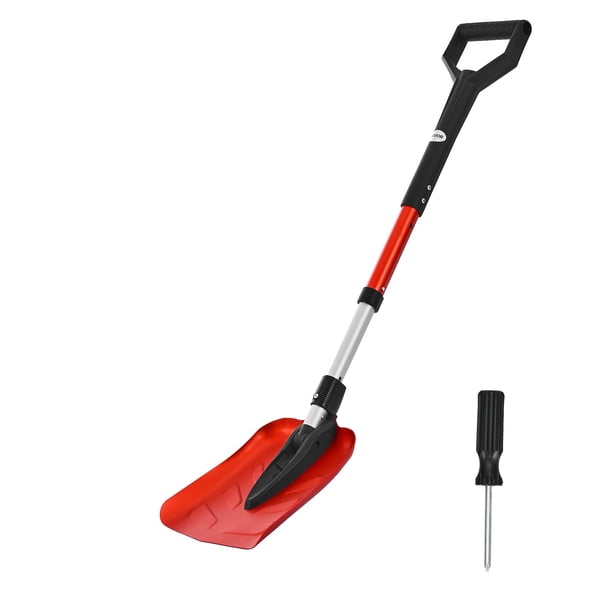Pala de nieve VEVOR plegable de 9 pulgadas con mango en forma de D de aluminio